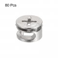 Uxcell Cam Lock Nut For Furniture 80pcs 14 6x9 5mm Joint Connector Locking Nuts Connecting Fittings