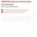 Vipmotoz Sequential Amber Led Tube Side Mirror Turn Signal Lamp Compatible With 2011-2023 Chrysler 300 Smoked Tinted Lens Black