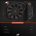 A-premium 7 5 Inch Slim Fan Pull Universal Electric Radiator Cooling Assembly 12v 80w With Mount Kit