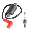 Golf Cart Ignition Coil And Spark Plug Replacement For Gas G2 1985-1991 G5 1990-1995 J38-82310-20-00 Jf2-82310-00-00 