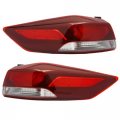 Outer Taillight Assembly For 2017 2018 Hyundai Elantra Left And Right Rear Brake Tail Lights Red Pair Halogen 92401f3000 