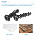 Uxcell Hex Socket Self Tapping Screws M6 X 25mm Carbon Steel Wood Screw 25pcs