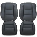 Driver Passenger Bottom Top Lean Back Perforated Leather Seat Covers Black For Acura Tl 2005 2006 2007 2008 