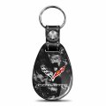 Ipick Image For Chevrolet Corvette C7 Led Printed Logo On Real Forged Carbon Fiber Large Tear Drop Key Chain Keychain Exclusive