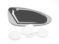 Driver Side Manual Mirror Glass For 2012 To 2019 Sonic Left Replacement Lens Without Motor Mount Or Spot 4 5 8 In X 7 1 