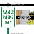 2 Pack Reserved Parking Sign For Residents Only Unauthorized Vehicles Towed Away With Car Tow Graphic 12 X 18 Heavy-gauge