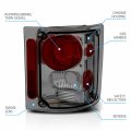 Amerilite Smoke Replacement Brake Tail Lights Housing Set For Chevy Gmc Full Size Passenger And Driver Side