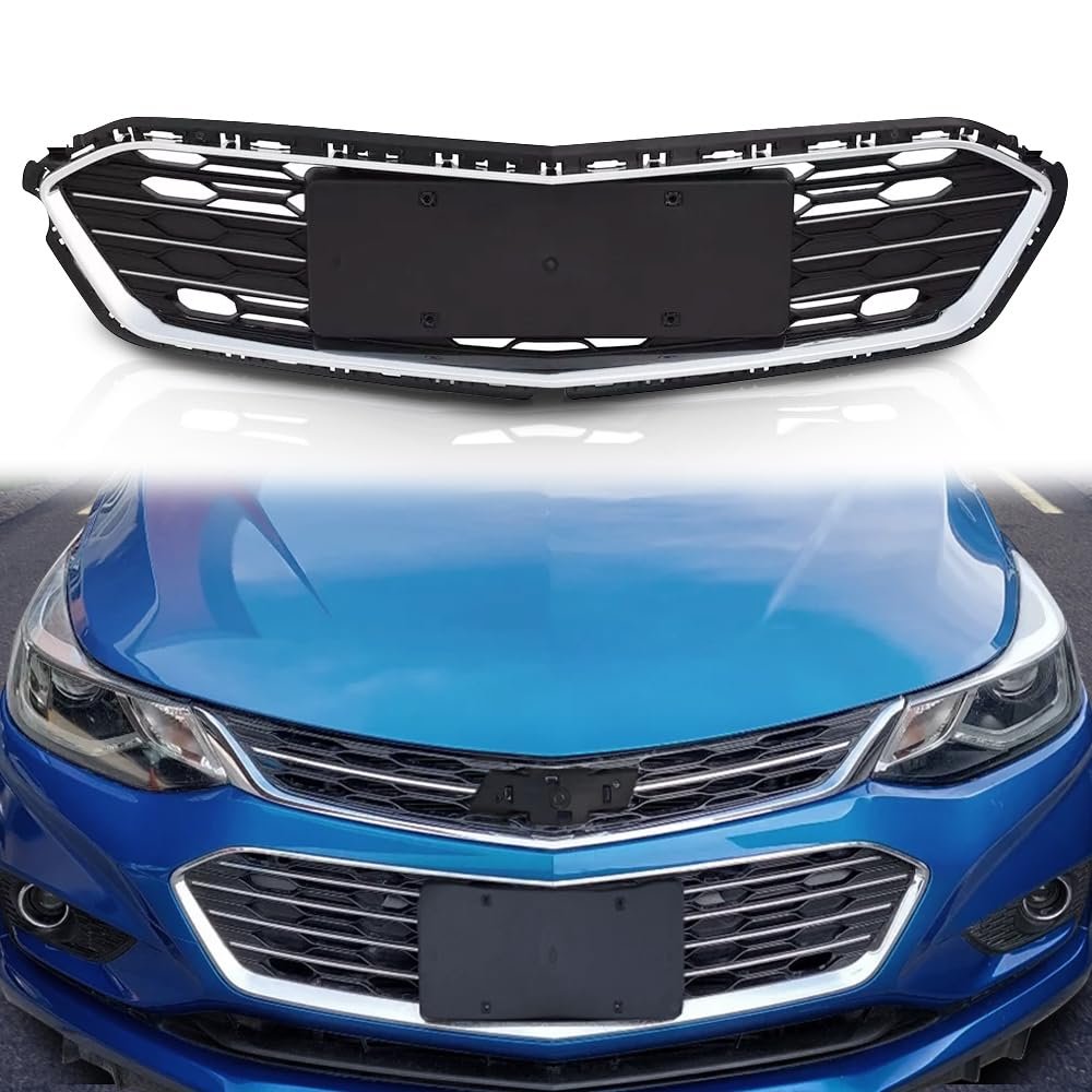Front Bumper Lower Grille For Chevy Cruze 2016 2017 2018 Black Honeycomb Mesh Style Grill