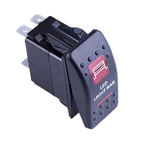 E Support Car Red Led Bar Light Toggle Switch