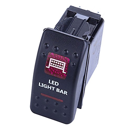E Support Car Red Led Bar Light Toggle Switch