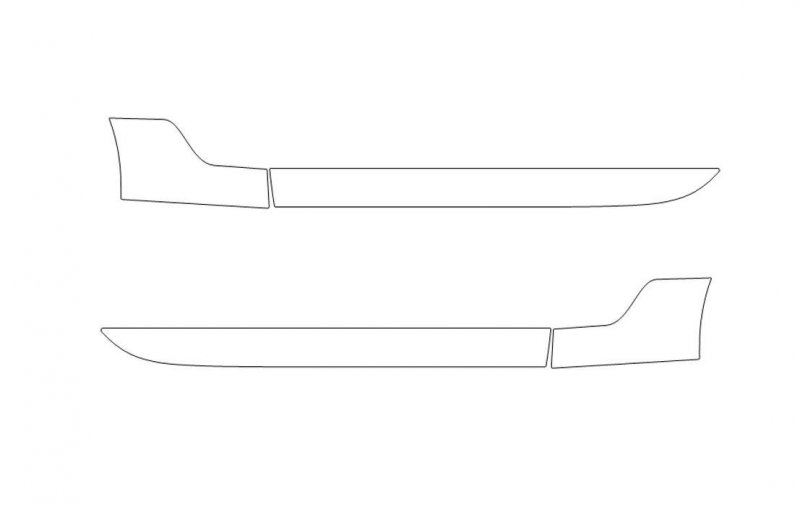 Precut Door Rocker Splash Guard Paint Protection Film Kit For Mercedes Benz Slk Class Sport Slk250 Slk350 2012 2013 2014 2015