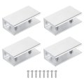 1pcs Glass Shelf Bracket Aluminum Alloy Wall Mount Holder Fixture Clips For 10-12mm 0 39 -0 47 Silvecs Glass Shelf Bracket 