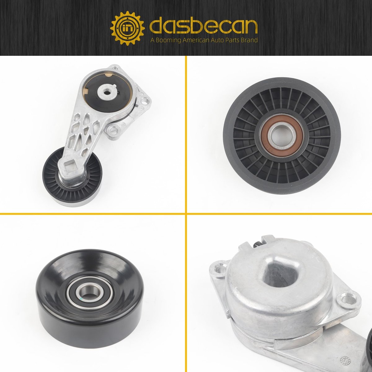 Drive Belt Tensioner Idler Pulley Serpentine Kit For Ford F150 2005-2006 2009-2010 F250 Explorer 06-10 Expedition 09-14 5 4l 4