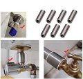 Yinpecly 10pcs M6x15mm Round Connector Nuts 304 Stainless Steel Threaded Sleeve Rod Bar Stud Tube For Camera Pan Lamp Bracket
