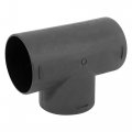 X Autohaux 75mm Car Heater Warm 3 Way Air Ducting Pipe T Shape Outlet Connector Black Plastic