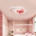 Morden Led Ceiling Light Heart Bedroom Acrylic Lamp Decor With Remote Children S Room Cartoon Lighting Lamhade S Kids Baby Pink 