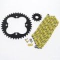 Fits Honda 400 Trx400x 520-96 Yellow Non O Ring Chain Sprocket Black 15 39 