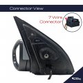 Spieg Vw1320134 Driver Side Mirror Replacement For Volkswagen Golf R Gti 2010-2014 Power Heated Manual Fold Turn Signal Puddle