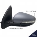 Spieg Vw1320134 Driver Side Mirror Replacement For Volkswagen Golf R Gti 2010-2014 Power Heated Manual Fold Turn Signal Puddle