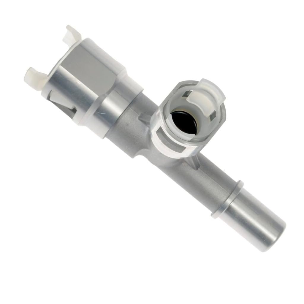 Heater Hose Connector For Chevy Silverado 3500 Classic 2007 Aluminum Plastic Rubber Silver T Shaped 90 Degrees Part 15055343