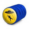 Alien Abduction Hazard Warning Sign Tire Rim Wheel Aluminum Valve Stem Caps