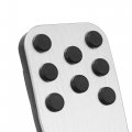 X Autohaux 1 Set Anti Slip Aluminum Alloy Brake And Gas Accelerator Pedal Covers Foot Pads For Dodge Challenger Charger