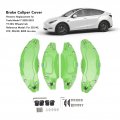 Caliper Covers Set Of 4 Compatible With Tesla Model Y Accessories Brake Cover Front Rear Aluminum Alloy For 2020-2023 19 20in