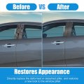 X Autohaux 6 Pcs Car Pillar Post Side Door Window Cover Trim For Honda Civic Sedan 8th Gen 2006-2011 Carbon Fiber Pattern Black