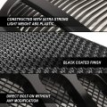 Badgeless Vertical Fence Front Hood Bumper Grille Compatible With Ford F150 04-08 Glossy Black