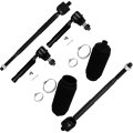6 Piece Steering Rack Boot And Tie Rod End Kit For Nissan Quest 2004 To009 Includes Inner 2 Outer Ends 2 Boots 