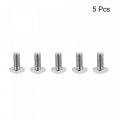 Uxcell Square Head Bolt 5pcs M10x20mm Fully Thread 304 Stainless Steel Grade C Machine Screws