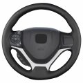 Yeolpise Hand Stitch Steering Wheel Cover On Wrap With Microfiber Leather Fit For Honda Civic Sport 2015 Civic Tourer 2014