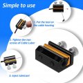 Zcargel Cable Luber Tool Universal Motorcycle Lubricator Double Clamps Aluminum Cable Lubrication For Motorbikes Atvs Dirtbike