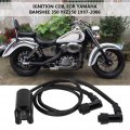 Qiilu Ignition Coil Motorcycle For Yamaha Banshee 350 Yfz350 1997-2006 Atv Quad