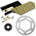 Caltric O-ring Drive Chain And Sprockets Kit Compatible With Kawasaki Kl 250 Klr 1984-2005