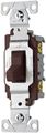 Eaton Cs120b 20-amp 120 277-volt Commercial Grade Single Pole Compact Toggle Switch With Side Wiring Brown 