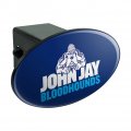 John Jay College Of Criminal Justice Bloodhounds Logo Oval Tow Hitch Cover Trailer Plug Insert 2