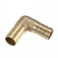 16mm 0 63 Brass Car Barb Hose Fitting L Shape 2 Way Connector For Joiner Air Water Fuel Gas 