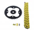 Fits Honda Trx250r 250r 520-96 Yellow Non O Ring Chain Sprocket Black 12 38