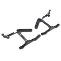 Hecasa Fog Light Bracket For 2013-2024 Dodge Ram 1500 Classic Front Bumper Lamp Mounting Kit Plastic Pa6 Driver Passenger Side 