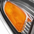 Pair Corner Light Bezel For 2000-2004 Toyota Tacoma Halogen Turn Signal Lamp Driver Passenger Side Yellow Lens Chrome Housing