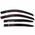 Labwork Black 4 Pieces Window Visors Shade Sun Rain Wind Guards Replacement For 2008-2012 Honda Accord Sedan 4-door