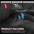 Touring Series Full Set Automotive Seat Interior Covers Universal For Most Car Suv Truck Airbag Compatible Black Leather