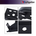 Right Rear Bumper End Replacement For F-150 2021-2023 With Single Radar Hole Black Steel Cover