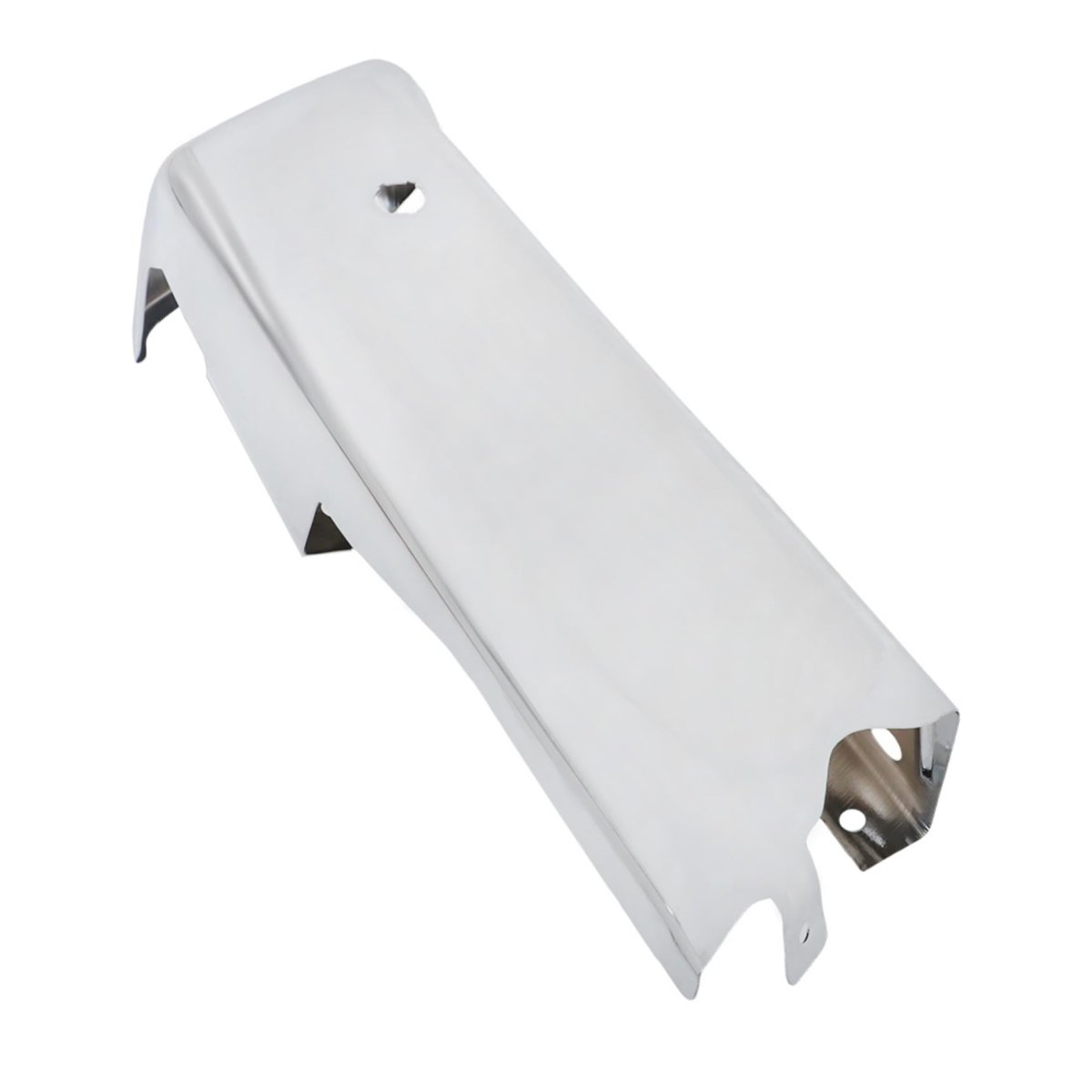 Left Rear Chrome Bumper End Cap Replacement For F150 2021-2023 Single Radar Hole Without Auto Park Sensors