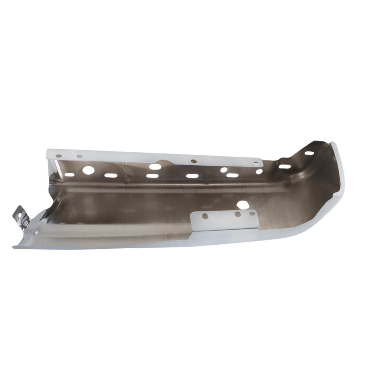 Left Rear Chrome Bumper End Cap Replacement For F150 2021-2023 Single Radar Hole Without Auto Park Sensors