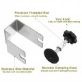 Uxcell Drawer Front Installation Clamps Stainless Steel Cabinet Jig Short Bend For Tables Desks 6pcs