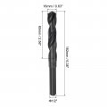 Uxcell 2pcs 1 2 Reduced Shank Drill Bits 16mm 5 8 Black Oxide M2-6542 High Speed Steel Hss Twist For Stainless Cast Iron Metal