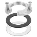 Female Thread Hex Lock Nut M32 X 1 5 Stainless Steel 304 C-type Single Hole Faucet Nuts With Gasket Fixing Tool Set For Kitchen 