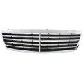 Mercedes Benz C280 C350 Grille Assembly 2006 2007 Chrome Shell With Painted Black Insert Avantgarde And Elegance Package Sedan 